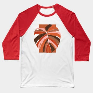 Abstract Monstera Baseball T-Shirt